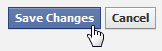 Save changes to your Facebook profile